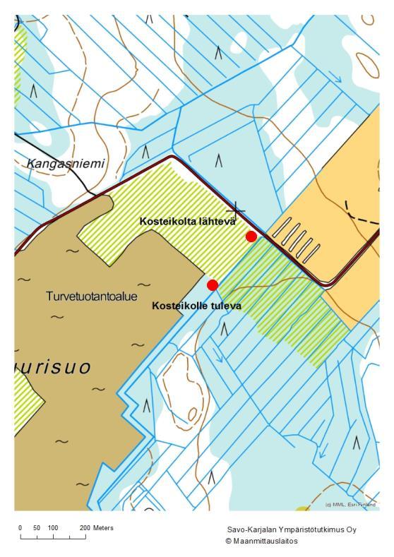 HÄRKÄSUO Kuormitustarkkailun toimivuus 2015 Ei ongelmia Vähäisiä ongelmia Epävarma laskenta Virtaamamittaus 9.3.-31.12.15 Sijainti ja pinta-alatiedot v. 2015 Vesistöalue: 4.