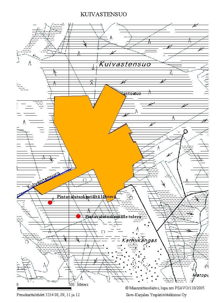 KUIVASTENSUO Kuormitustarkkailun toimivuus 2015 Ei ongelmia Vähäisiä ongelmia Vakavia ongelmia Virtaaman mittaus ja näytteenotto toteutuivat tarkkailuohjelman mukaisesti.