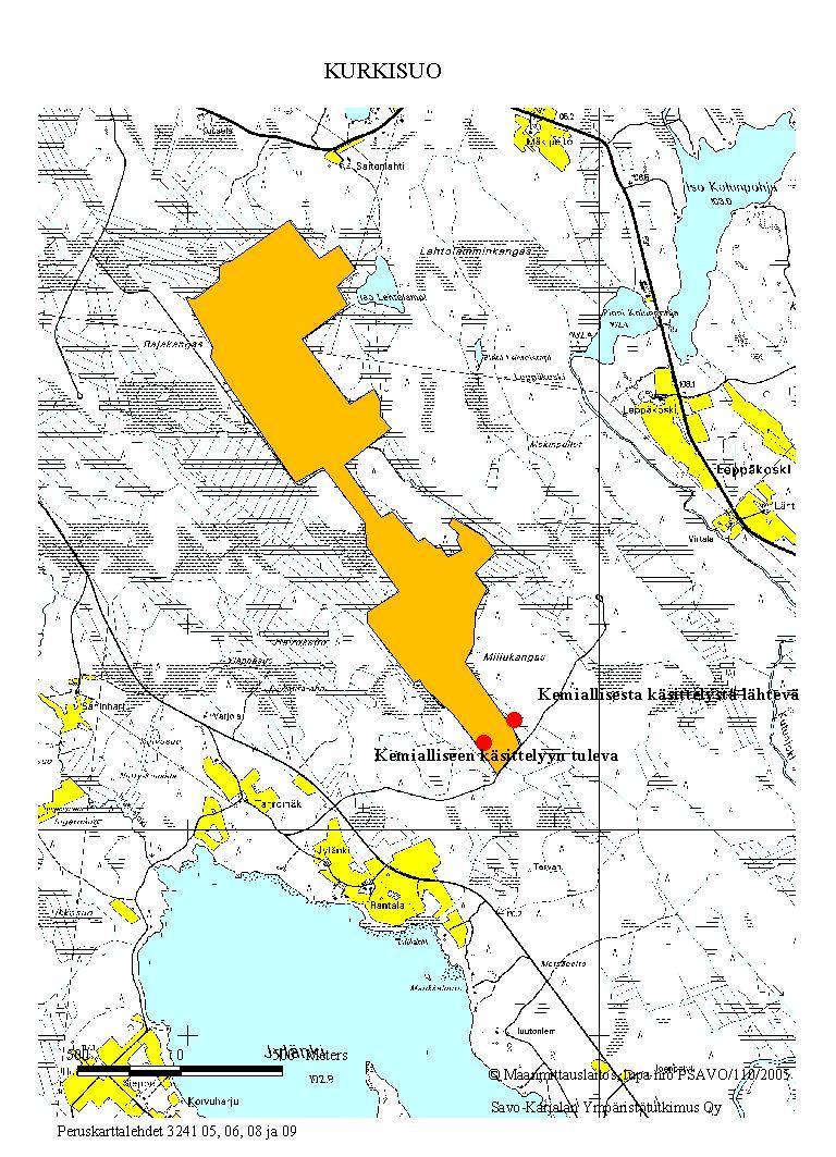 KURKISUO Kuormitustarkkailun toimivuus 2015 Ei ongelmia Vähäisiä ongelmia Epävarma laskenta Virtaama-aineistoa vain ajalta 10.6.-29.11. Sijainti ja pinta-alatiedot v. 2015 Vesistöalue: 4.