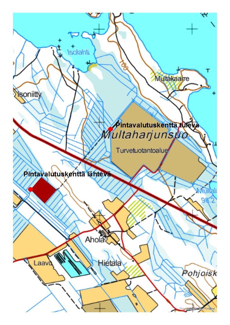 MULTAHARJUNSUO Kuormitustarkkailun toimivuus 2015 Ei ongelmia Vähäisiä ongelmia Vakavia ongelmia Näytteenotto ja virtaamamittaus toteutuivat tarkkailuohjelman mukaisesti Sijainti ja pinta-alatiedot v.