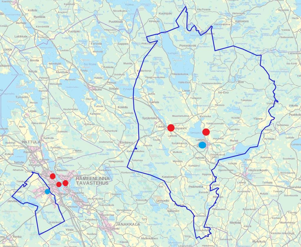 Palveluntuottajat Hämeenlinnan kokeilussa Ilveskodin terveysasema, Kanta-Hämeen Sairaskotisäätiö sr Juho Nummenmaa / Mainiemen Vastaanotot