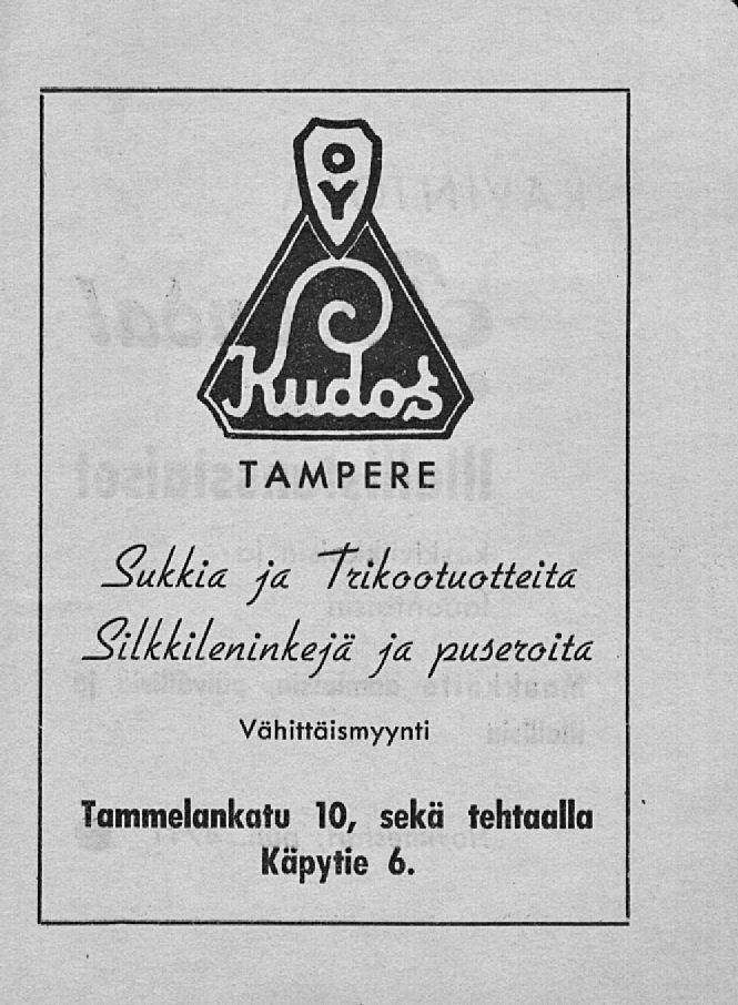 TAMPERE hukkia, ja "TtLkootuottelta. -5LLK.