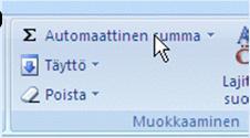 Suhteellinen ja absoluuttinen viittaus B2 Suhteellinen osoite, sekä rivi, että sarake muuttuvat kaavaa kopioitaessa (oletus) $B2 Absoluuttinen sarake; solun rivinumero muuttuu, jos kopioidaan ylös-