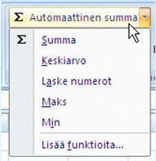 samana kopioitaessa (vrt. solun nimeäminen) $ Merkin voi kirjoittaa (AltGr - 4) tai etsiä sopivan vaihtoehdon F4-näppäimellä. 6.2.