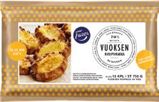 L, SJ, KS myyntierä *6413467331602* 973318 Fazer Bake-It-Easy Suklaatäytetty voitaikinarulla 430 g 10/ltk VL