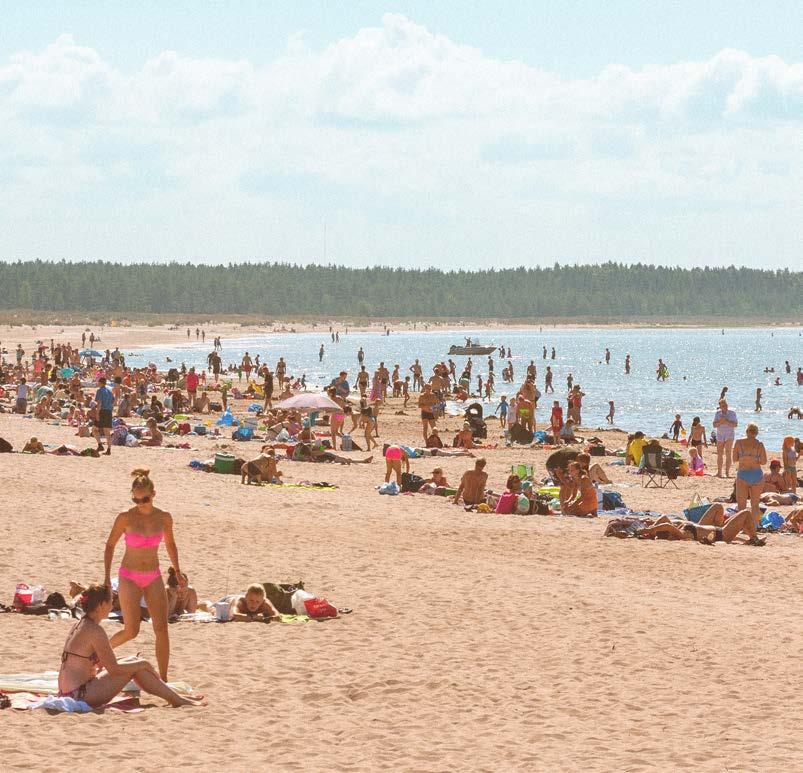 4 Yyteri 61.566, 21.523 32 visitpori.fi/yyteri Yyteri on ikimuistoinen matkailukohde ja Porin ylpeys. Yyteri on elämys kaikenikäisille ja tekemistä rannalla riittää.