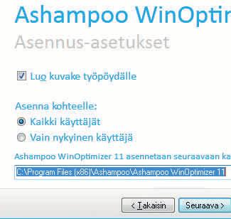 Käyttäjä voi toki määrittää itsekin vaikkapa sen, mitkä ohjelmat