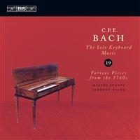 Tuotenumero: BISSACD 1612 Levymerkki: BIS Laji: Piano EAN: 7318599916125 Formaatti: SACD Hintakoodi: 430 Ovh.: 20,00 Yksikkö: 1 Bach, C P E - Solo Keyboard Music, Vol.