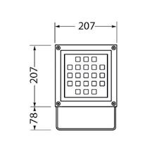 Ominaisuudet Mitat mm Pinta-asennettava LED 22,4W ja 52W 1346-3922lm Avautumiskulma 9, 22, 37 ja asymmetrinen