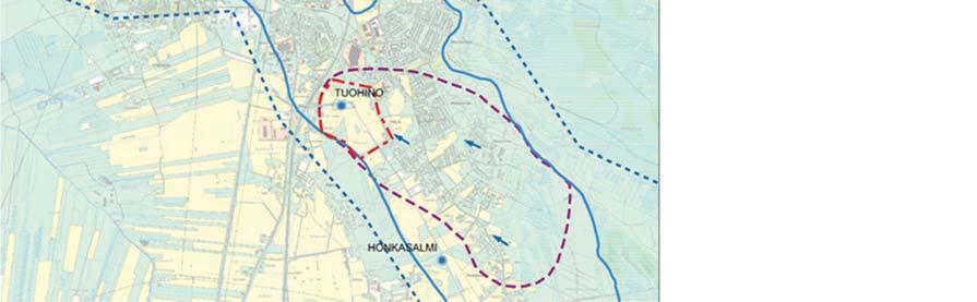 sijainnit, Monkkasen ja Tuohinon vedenottamoiden