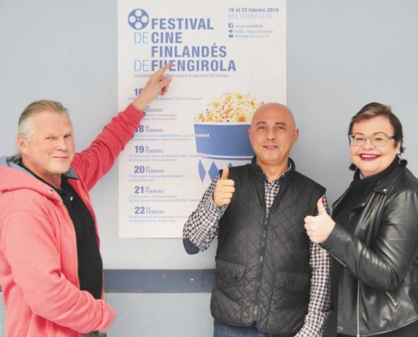 10 Perjantai 9.2.2018 Matkailu Fuengirola.fi Suomalaisen elokuvan festivaali Fuengirolassa Kulttuuriyhdistys Kaleva järjestää Fuengirolan suomalaisen elokuvan festivaalin 16. 22.2. elokuvateatteri Multicines Alfilissa.