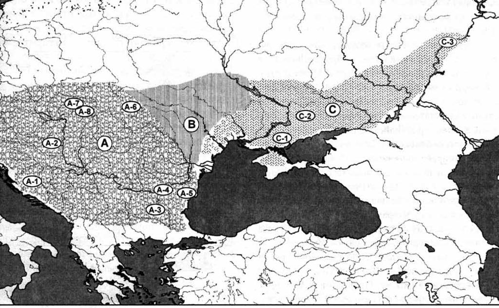 Finnish vatsa ~ Sanskrit vatsá- and the formation of Indo-Iranian and Uralic languages 249 Figure 1: The Balkano-Carpathian Metallurgical Province of the fifth millennium BCE.