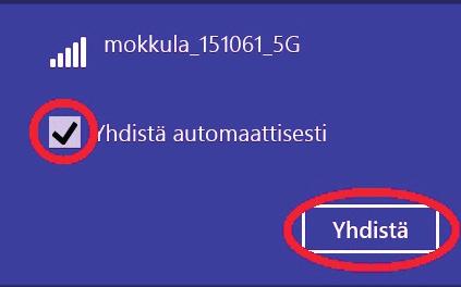 Parhaimman nopeuden saavuttamiseksi yhdistä käyttölaite 5G-termin omaavaan WiFi-verkkoon.* *Huomioithan että kaikki laitteet eivät tue 5Ghz-taajuutta.