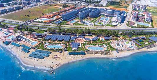 EFTALIA ISLAND Vesiaktiviteettien maailma meren rannalla EFTALIA ISLAND Valtava Beach Club aivan omassa