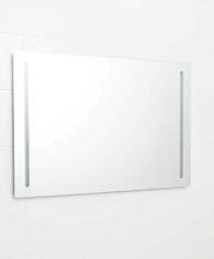 Peilit ja peilikaapit/planspeglar och spegelskåp IDO Reflect -tasopeili Tasopeili / Planspegel Tasopeili LED-valaisimilla. Saatavana 400, 600, 800, 900, 1000 ja 1200 mm levyisenä.
