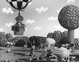 Unser Sandmännchen Kielletty episodi, 1984 Nukkumatti saapuu kuumailmapallolla