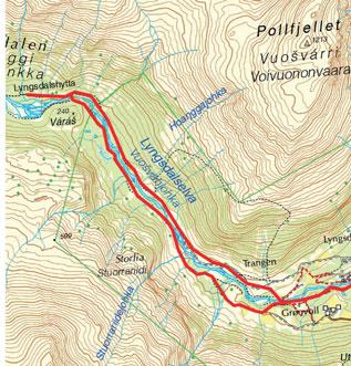 19. LYNGSDALEN /VUOŠVÁGGI DALBOTN Parkplaz in