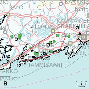 Alueen koko 790 km 2 DNA näytteet GPSaineisto Kyllä Kerätyt näytteet: 19 kpl Onnistuneet määritykset: 13 kpl, 5