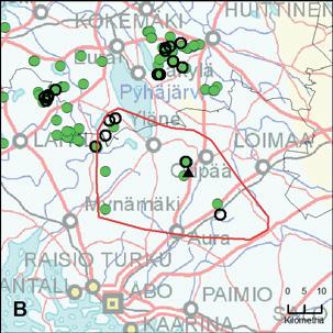 susiyksilöä (kahden yksilön DNA kerätty myöhemmin talvella EteläPohjanmaalta; dispersoineet) Ei 1 kpl, liikenne 10.9.