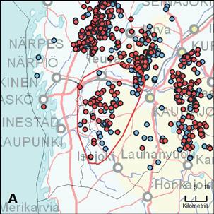 11. Isojoen reviiri (Pohjanmaa RannikkoPohjanmaa) Yksilömääräarvio: 5 Tassuhavainnot 6.8. 31.12.