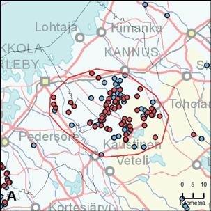 18. Toholammen reviiri (Pohjanmaa) Yksilömääräarvio: 3 Tassuhavainnot 7.8. 31.12. 29 kpl 38 kpl, 36 yks.