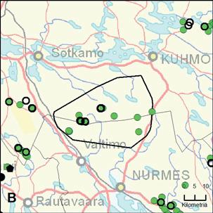 Kyllä 1110 km 2 (GPS paikannukset) DNA näytteet Kerätyt näytteet: 38 kpl Onnistuneet määritykset: 28 kpl, kahdesta eri susiyksilöstä