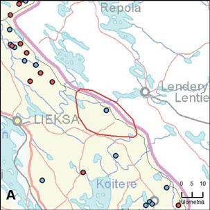 39. Inarin rajareviiri (PohjoisKarjala) Yksilömääräarvio: 2 