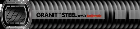 GRANIT 4950 Steel Antistatic Lieteletku Slamslang Sludge hose Шламовый рукав GRANIT 4950 Steel on Teknikum Granit -materiaalinsiirtoletkujen uusin kehitysversio, jonka pohjalla on Granit 4910 Ceramic
