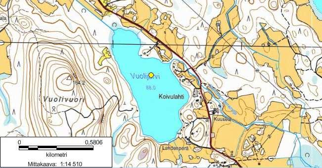 pohjallakin pitoisuus oli melko alhainen (11 µg/l). Samalla tavalla klorofylli-a-pitoisuus kertoi niukkaravinteisuudesta (2,5 µg/l).