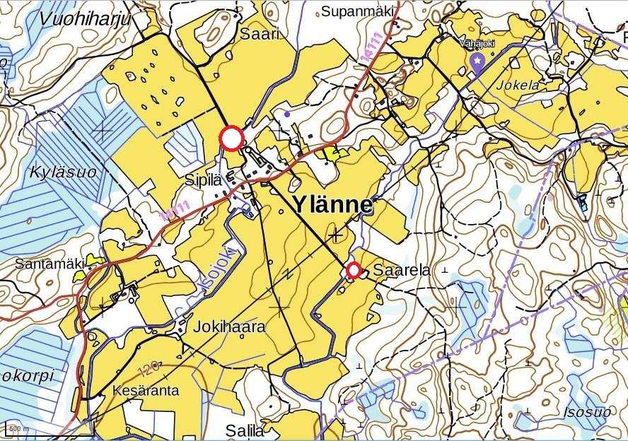 7. Hämeenlinna, Lammin pitäjä Lammilla on yhteensä 133 järveä. Niistä tutkittiin Ekojärvi (2015), Selkjärvi (2016) ja Kyynäröjärvi (2017). Lisäksi tutkittiin Iso- ja Vähäjokea. 7.1. Iso- ja Vähäjoki Ylänteen kohdalla Lammin Pääjärveen laskevat Iso- ja Vähäjoki tulivat tutkimusohjelmaan mukaan vuonna 2016 sen jälkeen, kun em.