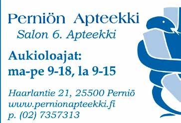 Palvelemme arkisin 9-19 (kesällä 9-18) lauantaisin 9-15 (myös kesällä) Mietoistenkuja 1 21270 Nousiainen Tervetuloa! Palvelemme ma-pe 8.00-20.