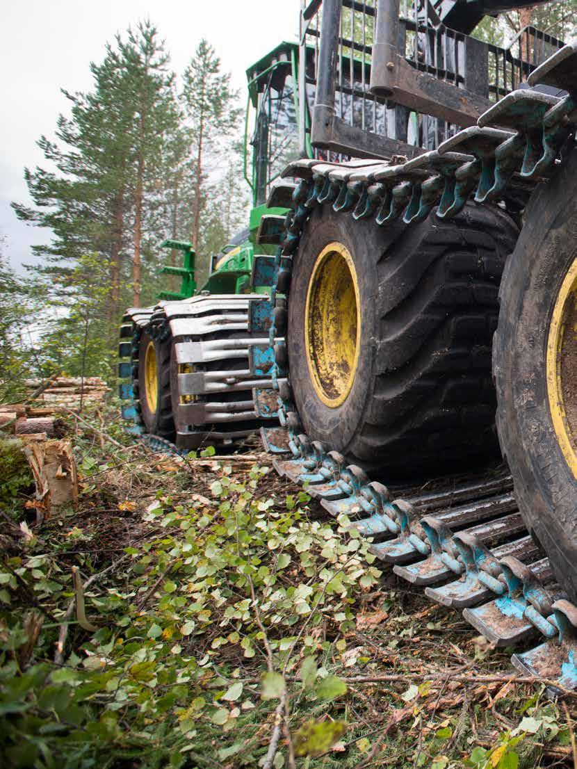 Forwarderul 1110G cu boghiu lung Forwarderul 1110G și