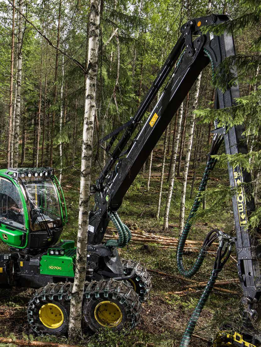 1070G Motor Propulsie John Deere 6068, Tier 4 Final / Etapa IV Putere maximă la 135,5 kw (208 cp) la 1900 rpm Cuplu la 850 Nm la 1500 rpm Forță de