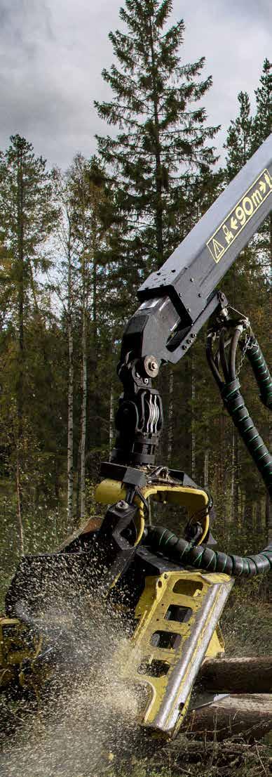 Controlul inteligent al brațului disponibil acum și pentru harvesterele 1170G Funcționare precisă și lină cu IBC IBC este un sistem unic de control al brațului dezvoltat de John Deere.