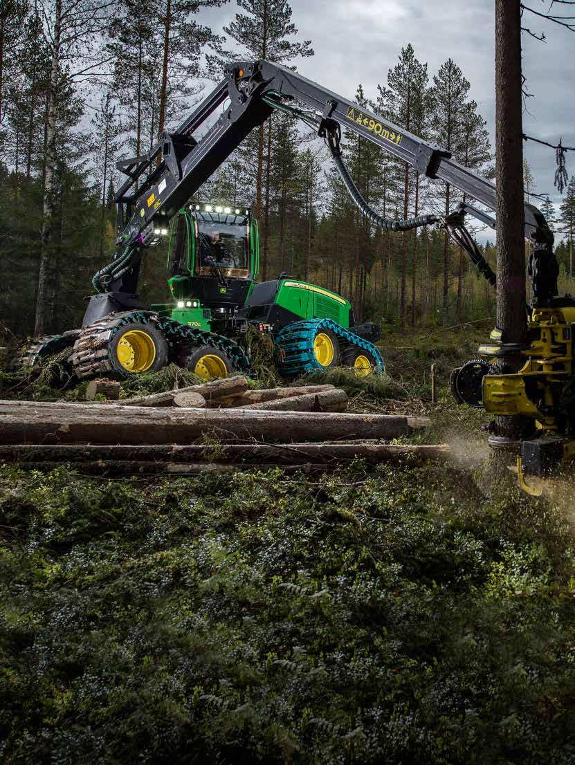 1170G Utilajul cel mai versatil, de la rărire până la tăierea finală, este acum disponibil în varianta cu 6