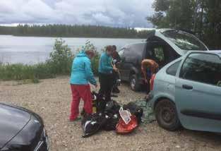 hylkyyn Puruvedessä. Listalla oli myös höyrylaiva SS Wennon hylky, mutta tuuliolosuhteet estivät tällä kertaa pääsyn sinne.