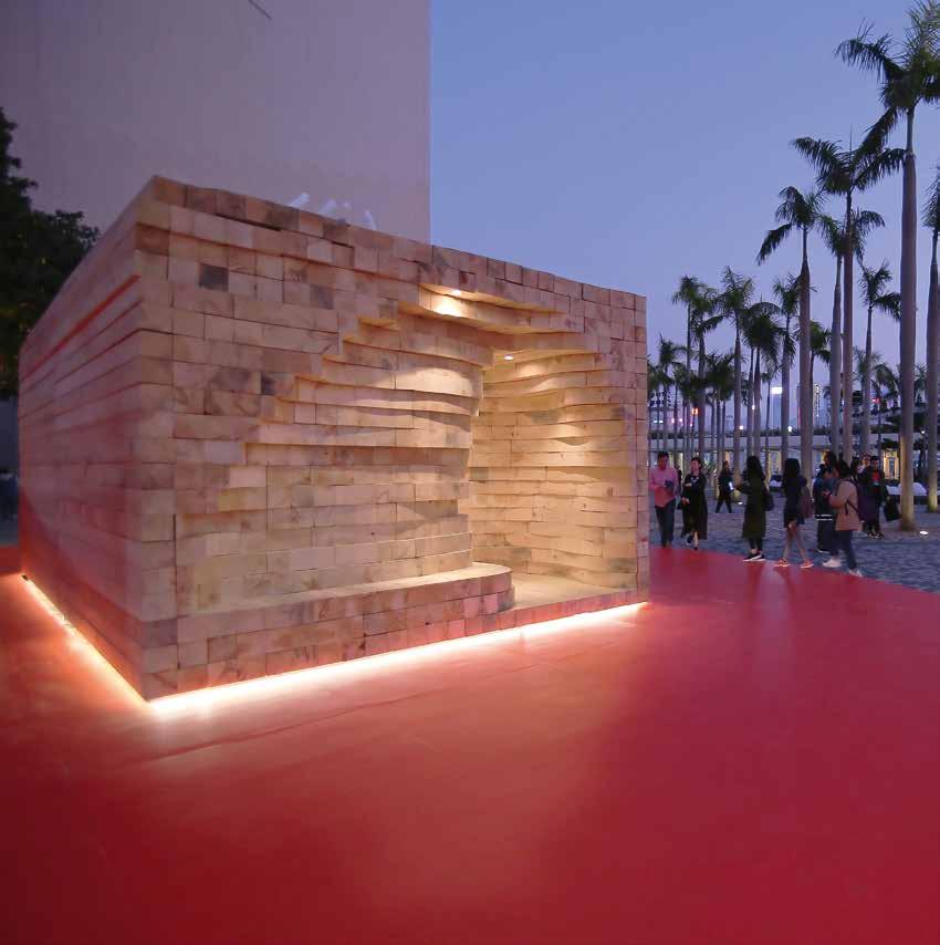 MAAILMALLA ABROAD Sauna Kolo Avanto Architects Hiroko Mori Teksti Text: Avanto Architectes Kuvat Photographs: Culture for Tomorrow Sauna Kolo Idea pop-up-saunasta tuli Culture for Tomorrow