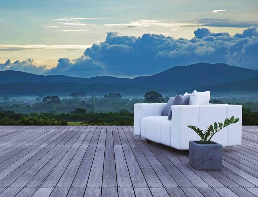 DREAMS MADE OF WOOD A comprehensive variety of screws to design outdoor spaces not only beautifully matching every environment, but also made to endure corrosion and shore up resistance.