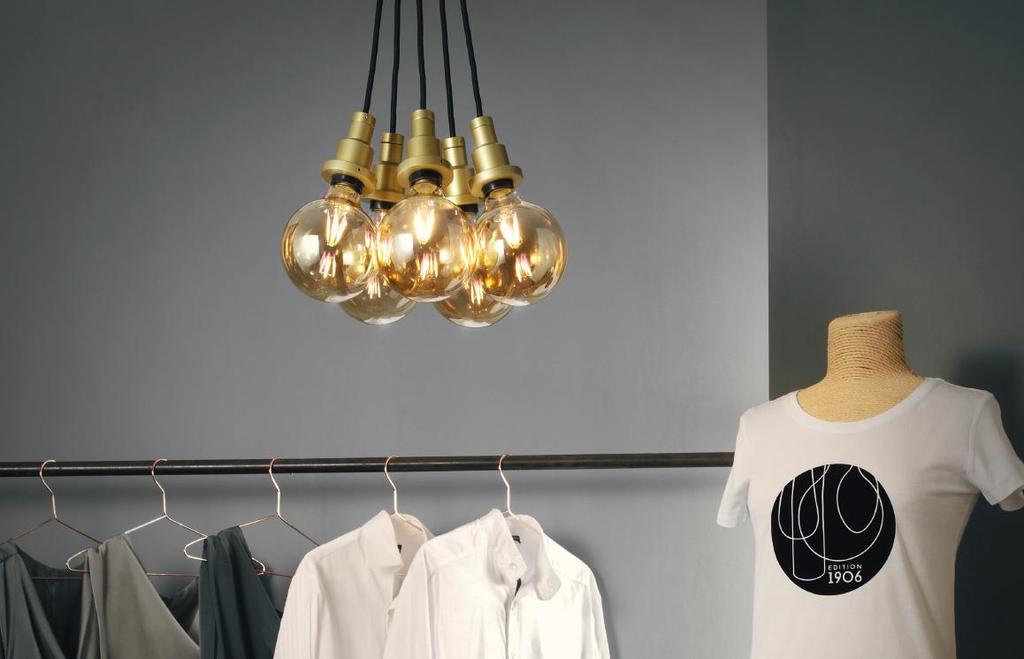LED-LAMPUT PERINTEISELLÄ KUVULLA UUTTA JO YLI 100 VUOTTA Vintage Edition 1906 OSRAM-brändillä: esteettisiä valaistusratkaisuja minimalistisella, lineaarisella teollisella muotoilulla ja