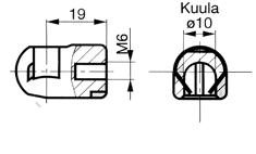 05800418 Terästä Kuulapesä 09700087 Terästä Kuulatappi 06700116 Terästä Varmistusrengas