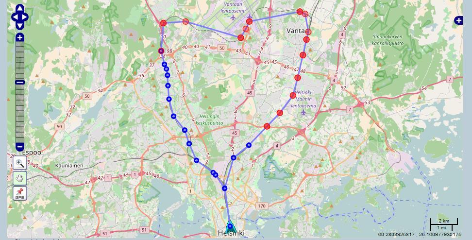 Sähkönkulutuksen validointi ja arviointi Erex laskee jokaisen junan sähkönkulutukselle arvion, jossa huomioidaan mm.