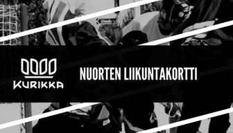 NUORTEN LIIKUNTAKORTTI 2.5.-30.9.2018 Nuorten liikuntakortti on tarkoitettu kaikille kurikkalaisille 11-17-vuotiaille nuorille. Liikuntakortti on voimassa toukokuun ja elokuun välisen ajan.