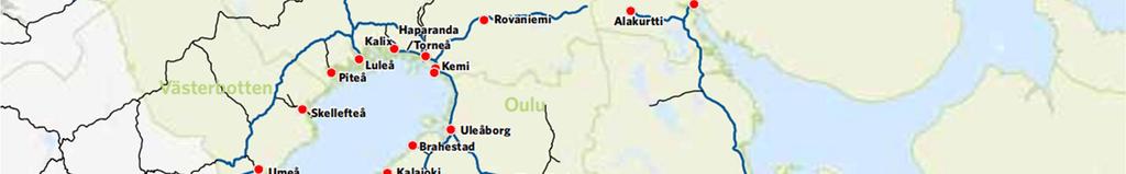Päärata on sähköistetty Laurilaan ja Kemijärvelle saakka, Savonrata Ouluun ja Vartiukseen.