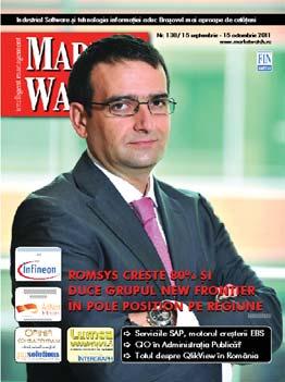 SUMAR COVERSTORY 8 Romsys creºte cu 80% în 2 ani ºi duce New Frontier în pole position pe regiune COMPANY FOCUS 11 Focusul pe serviciile SAP, motorul creºterii explozive a grupului EBS 12 Crescendo,