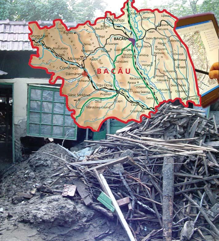 LUMEA GEOSPAÞIALÃ CONSILIUL JUDEÞEAN BACÃU PREVINE RISCURILE CU SIGRIM Administraþia publicã localã din România face paºi tot mai complecºi în ceea ce priveºte implementarea unor soluþii geospaþiale,