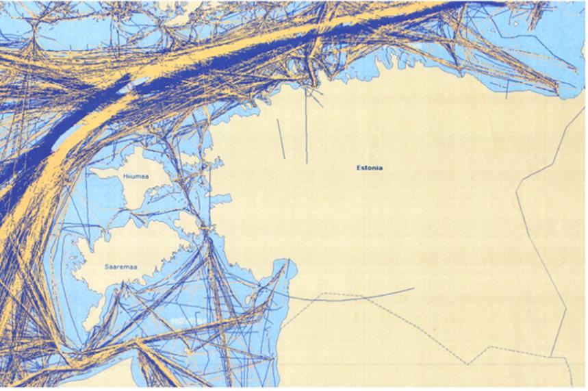 Pakrineeme Sadama OÜ Paldiski LNG terminali kai ehitamise vee erikasutusloa KMH 13 Intensiivseimaks laevateeks LNG terminali piirkonnas (ca 35 km kaugusel) on Soome lahe laevatee, millelt suundutakse