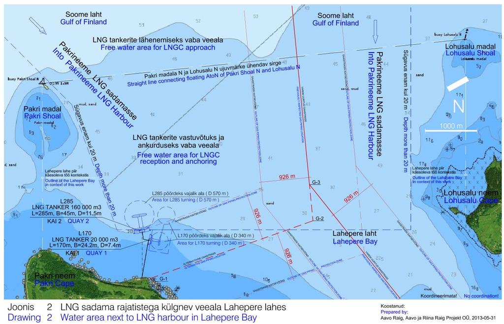 Pakrineeme Sadama OÜ Paldiski LNG terminali kai ehitamise vee erikasutusloa KMH 16 lahkumine 2 puksiiri kumbki eraldi, tanker ja ülejäänud puksiirid ühises grupis, jäälõhkuja esimese või teise grupi