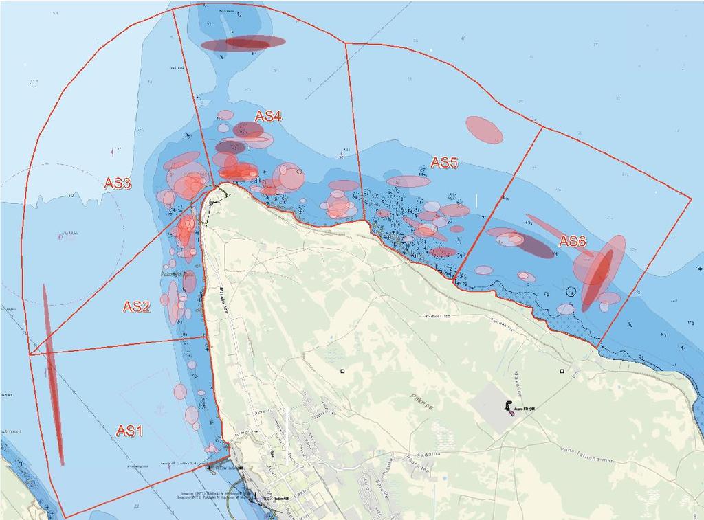 Pakrineeme Sadama OÜ Paldiski LNG terminali kai ehitamise vee erikasutusloa KMH 49 AS2 ja AS3 (läänepoolne kontrollala).