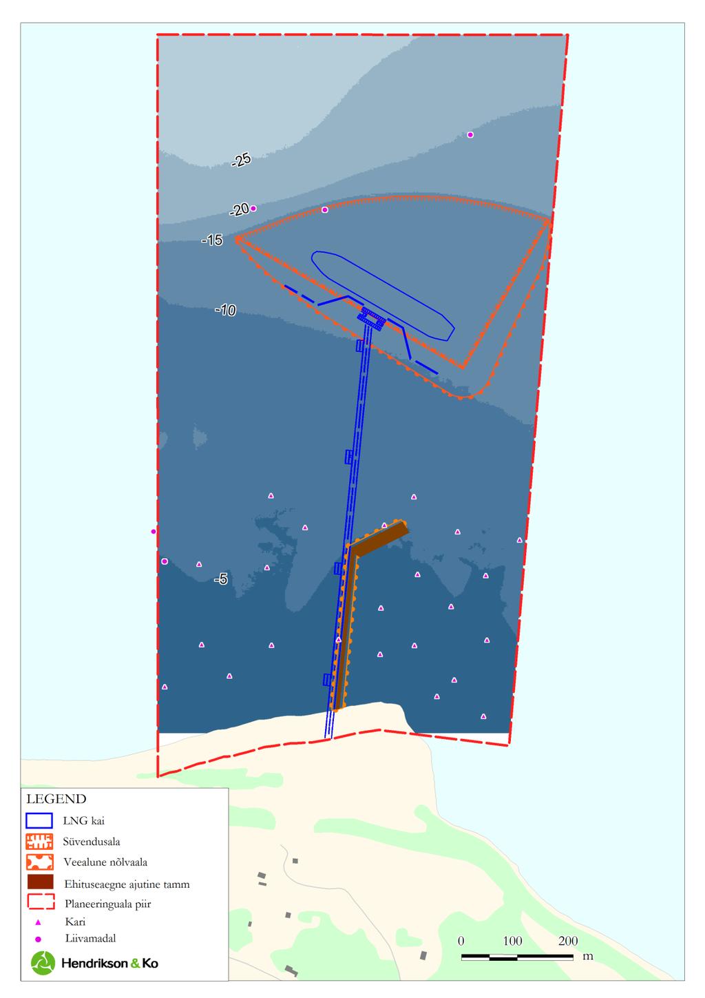 Pakrineeme Sadama OÜ Paldiski LNG terminali kai ehitamise vee erikasutusloa KMH 71 Joonis 36.