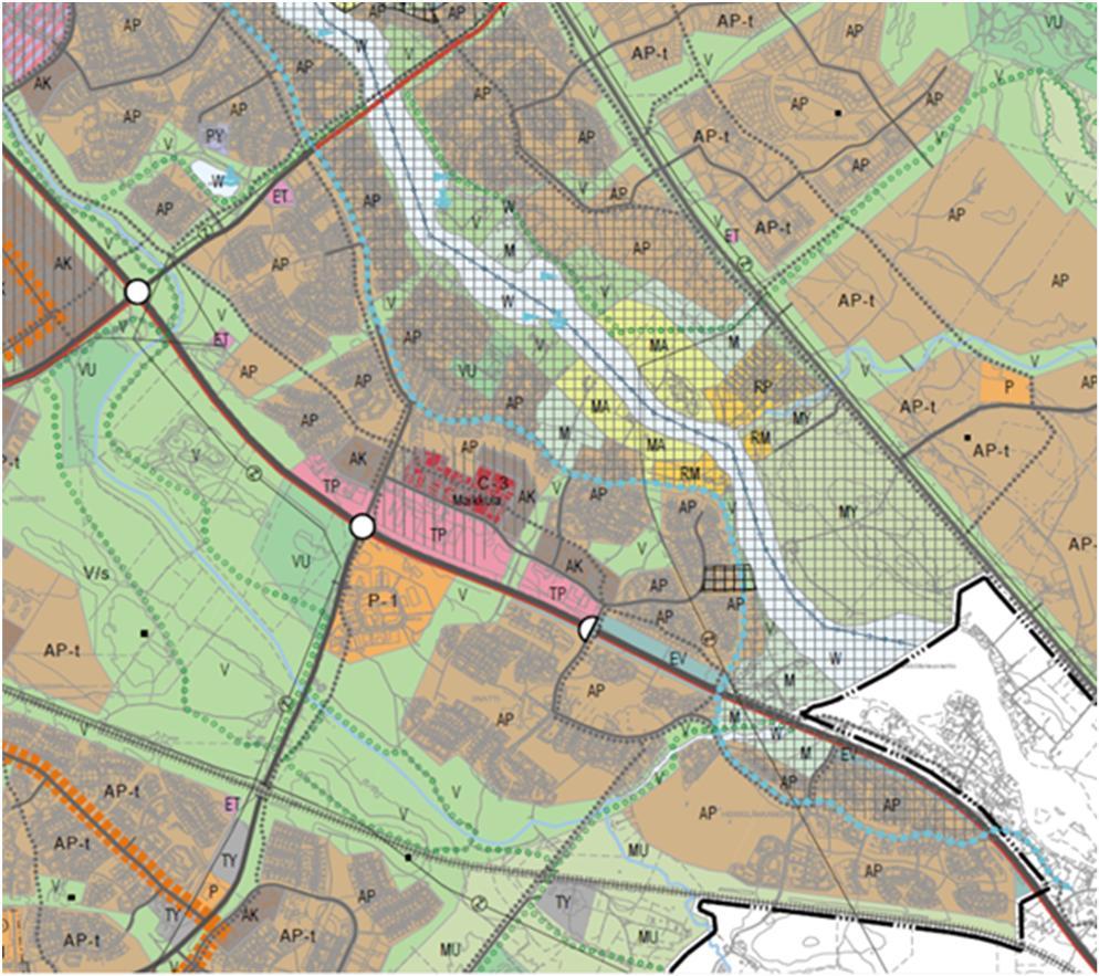 3. Yleis- ja asemakaavatilanne Yleiskaava Suunnittelualueella on voimassa Uuden Oulun yleiskaava, joka on hyväksytty kaupunginvaltuustossa 18.4.2016.